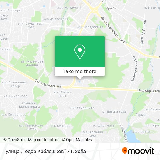 улица „Тодор Каблешков“ 71 map