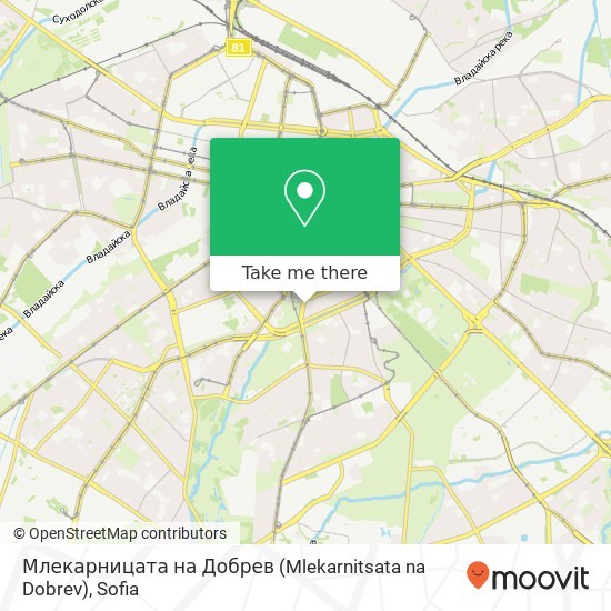 Карта Млекарницата на Добрев (Mlekarnitsata na Dobrev)