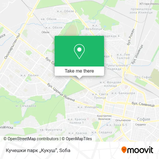 Карта Кучешки парк „Кукуш“