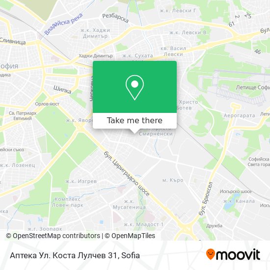 Карта Аптека Ул. Коста Лулчев 31