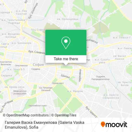 Карта Галерия Васка Емануилова (Galeria Vaska Emanuilova)