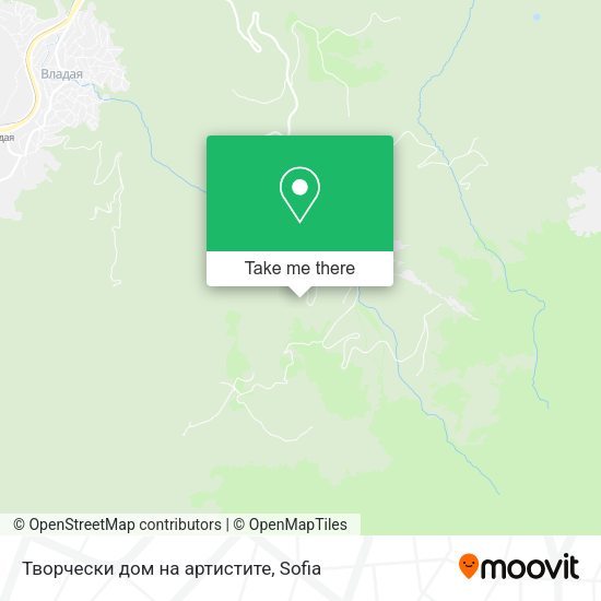 Карта Творчески дом на артистите