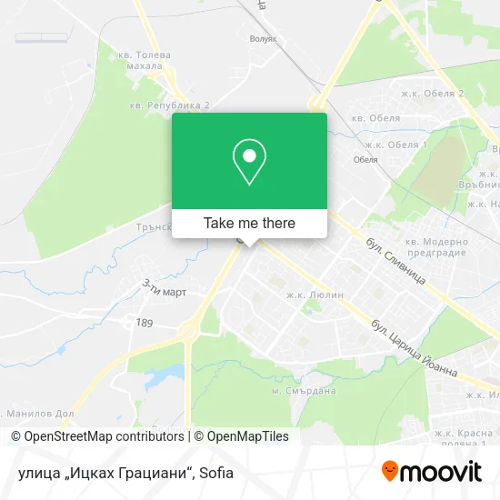 Карта улица „Ицках Грациани“