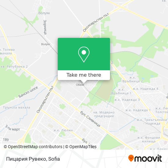 Карта Пицария Рувеко
