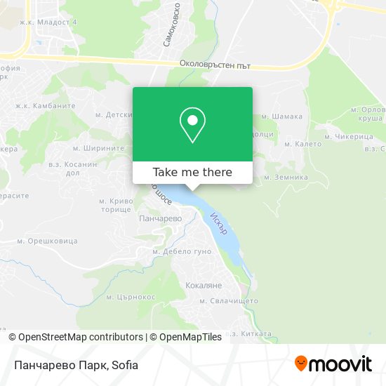 Панчарево Парк map