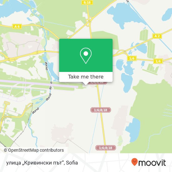 улица „Кривински път“ map