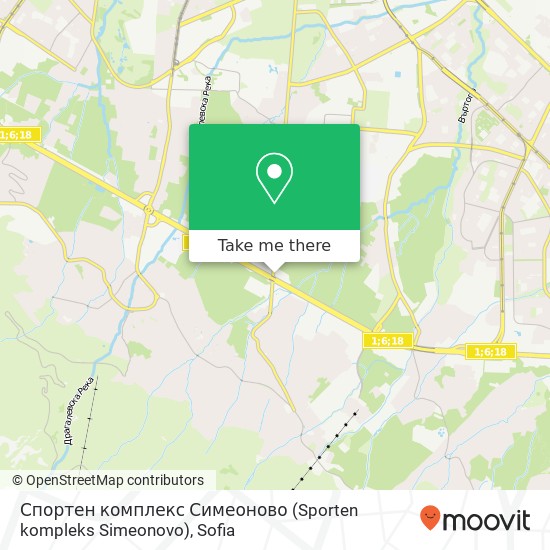 Спортен комплекс Симеоново (Sporten kompleks Simeonovo) map