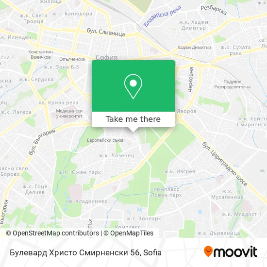 Карта Булевард Христо Смирненски 56