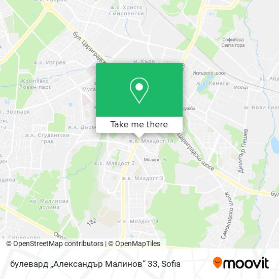 булевард „Александър Малинов“ 33 map
