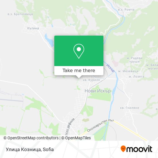 Улица Козница map
