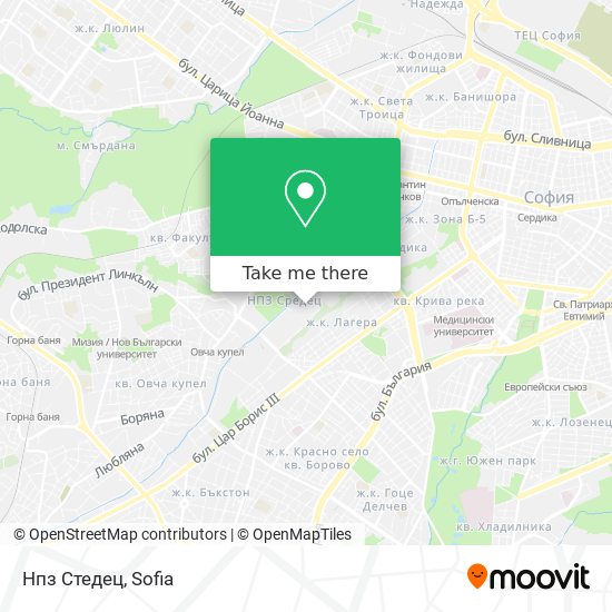 Нпз Стедец map
