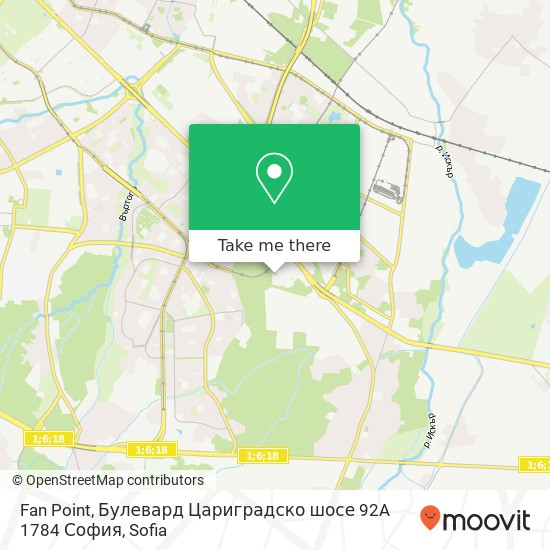 Fan Point, Булевард Цариградско шосе 92A 1784 София map