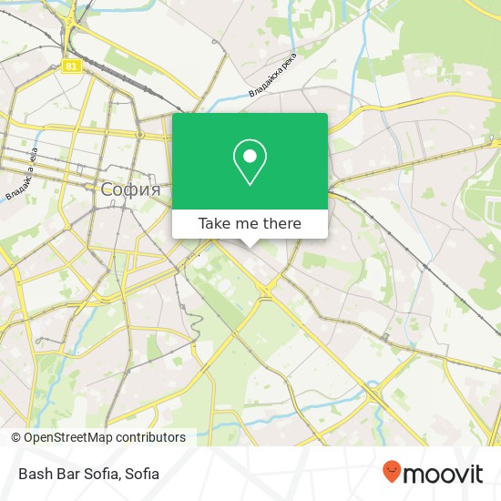 Bash Bar Sofia map