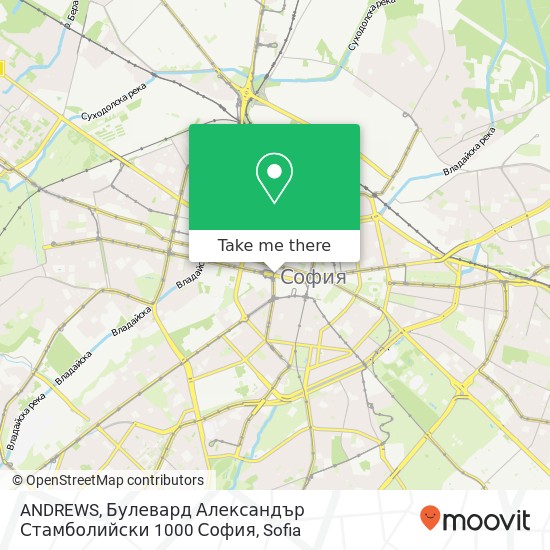 Карта ANDREWS, Булевард Александър Стамболийски 1000 София