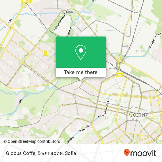 Globus Coffe, България map