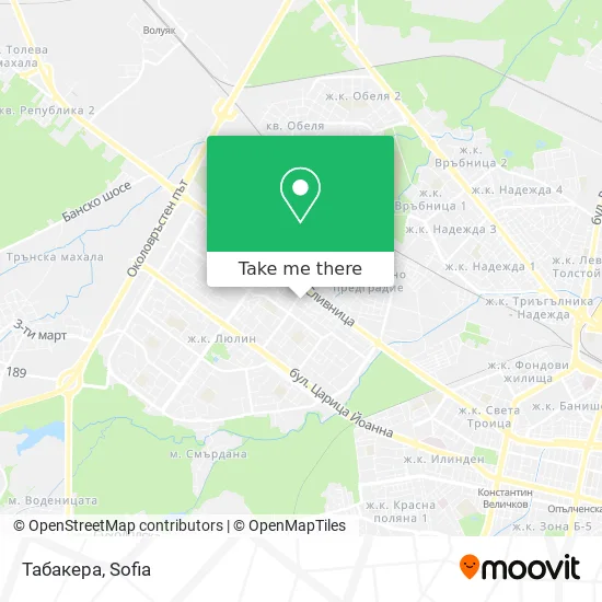 Карта Табакера