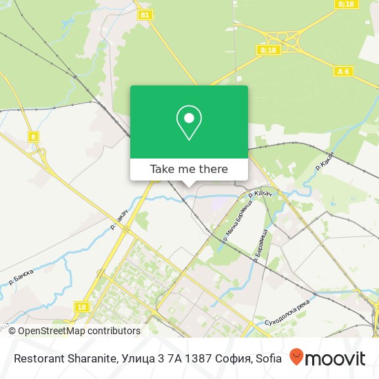 Restorant Sharanite, Улица 3 7A 1387 София map