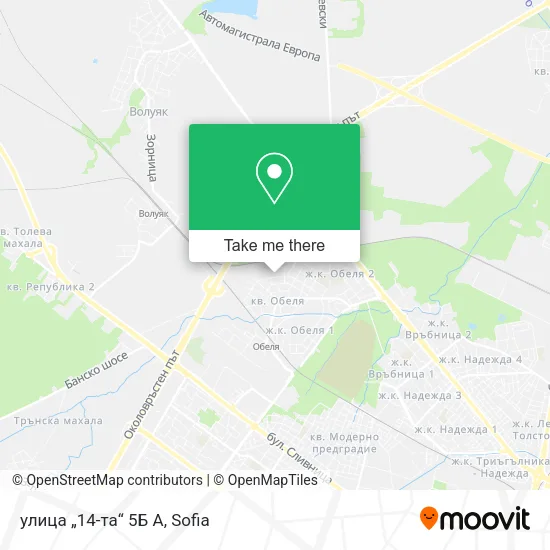 Карта улица „14-та“ 5Б А