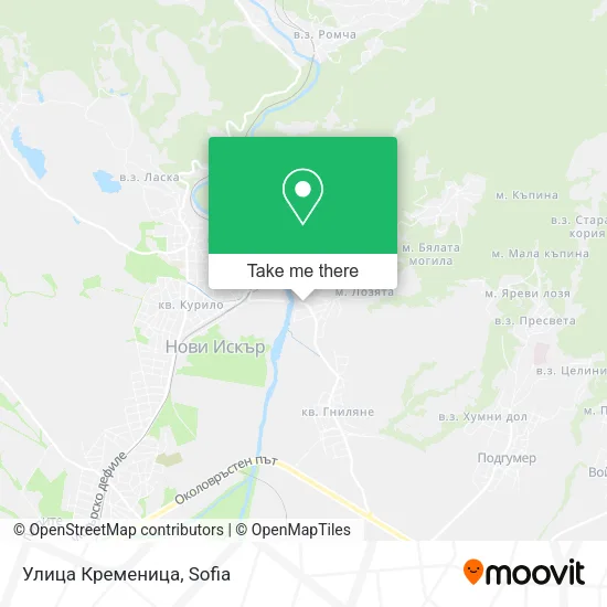 Карта Улица Кременица