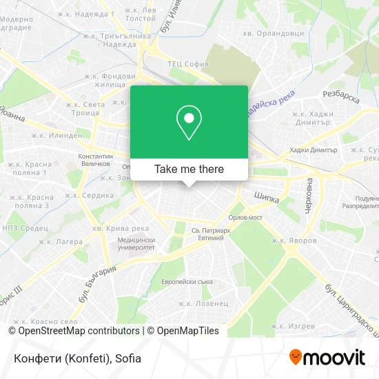 Карта Конфети (Konfeti)