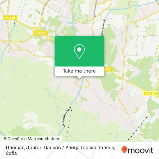 Площад Драган Цанков / Улица Горска поляна map