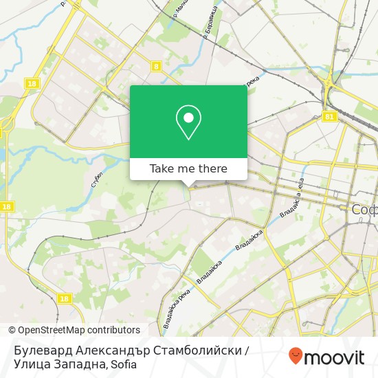 Булевард Александър Стамболийски / Улица Западна map