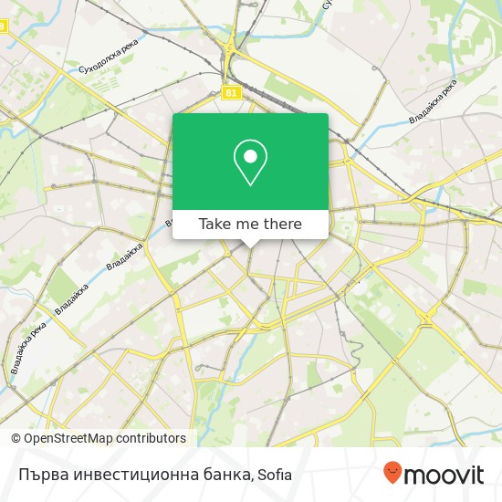 Първа инвестиционна банка map