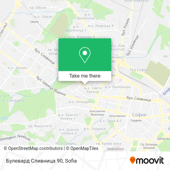Карта Булевард Сливница 90