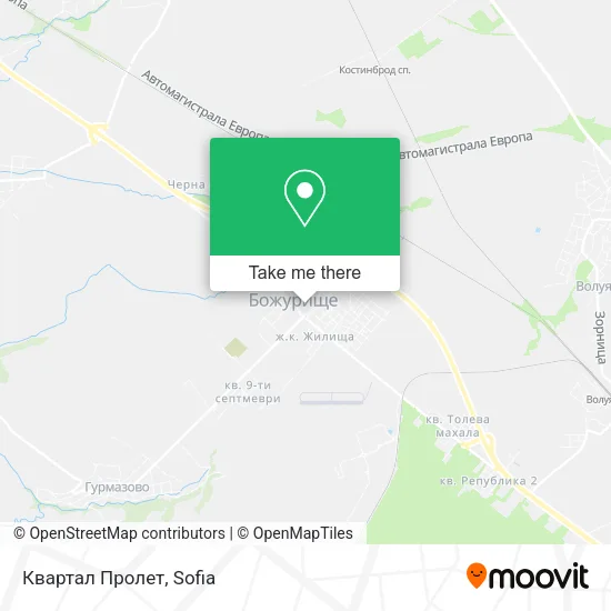 Карта Квартал Пролет