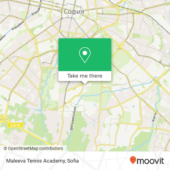 Maleeva Tennis Academy map