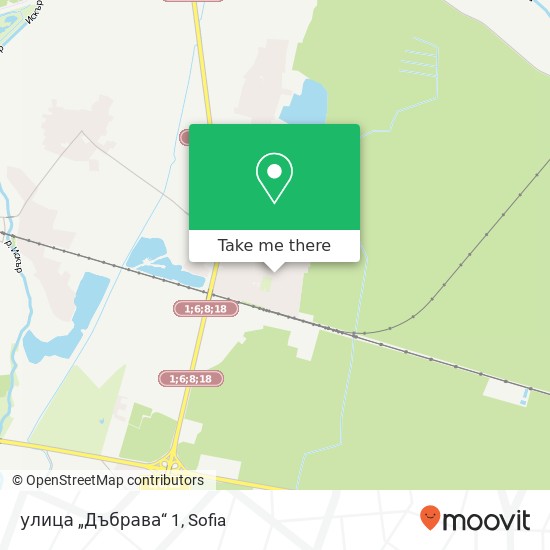 Карта улица „Дъбрава“ 1