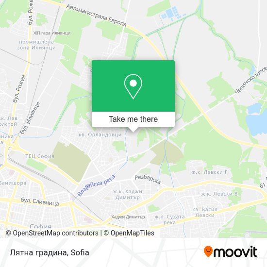 Лятна градина map
