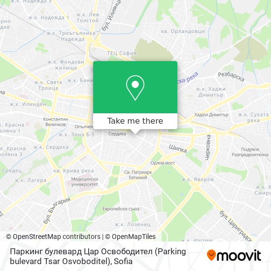 Паркинг булевард Цар Освободител (Parking bulevard Tsar Osvoboditel) map