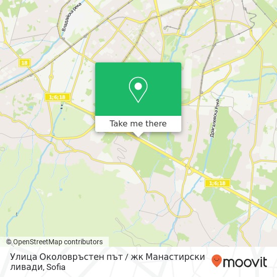 Улица Околовръстен път / жк Манастирски ливади map