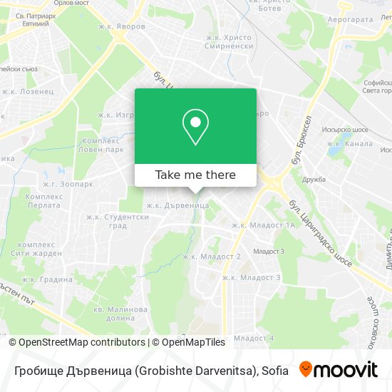 Карта Гробище Дървеница (Grobishte Darvenitsa)