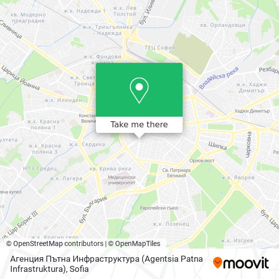 Агенция Пътна Инфраструктура (Agentsia Patna Infrastruktura) map
