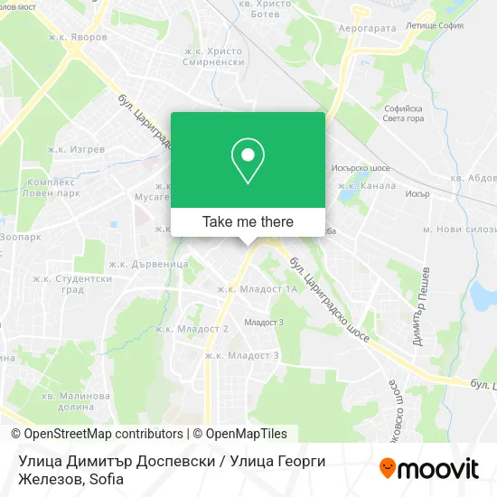 Карта Улица Димитър Доспевски / Улица Георги Железов