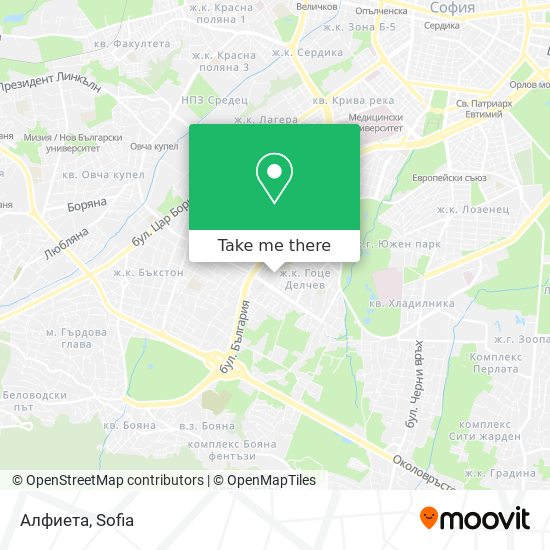 Алфиета map