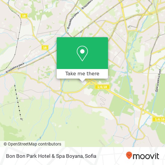 Карта Bon Bon Park Hotel & Spa Boyana