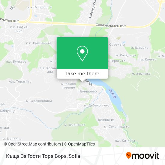 Карта Къща За Гости Тора Бора