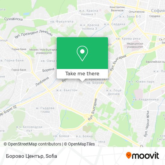 Борово Център map