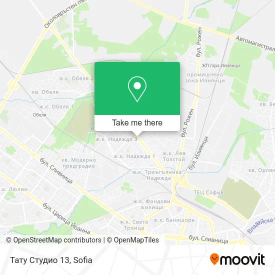 Тату Студио 13 map