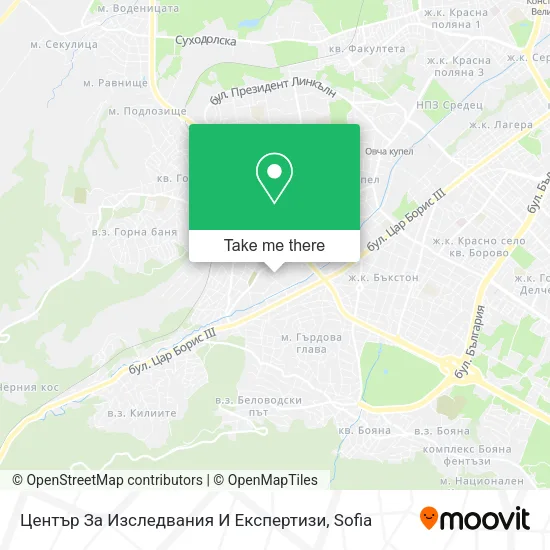 Карта Център За Изследвания И Експертизи