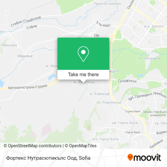 Карта Фортекс Нутрасютикълс Оод