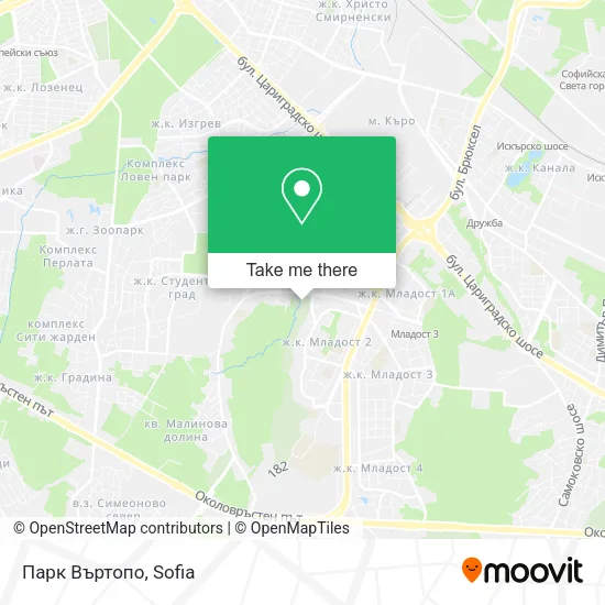 Карта Парк Въртопо