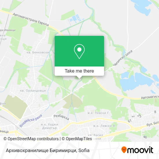 Карта Архивохранилище Биримирци