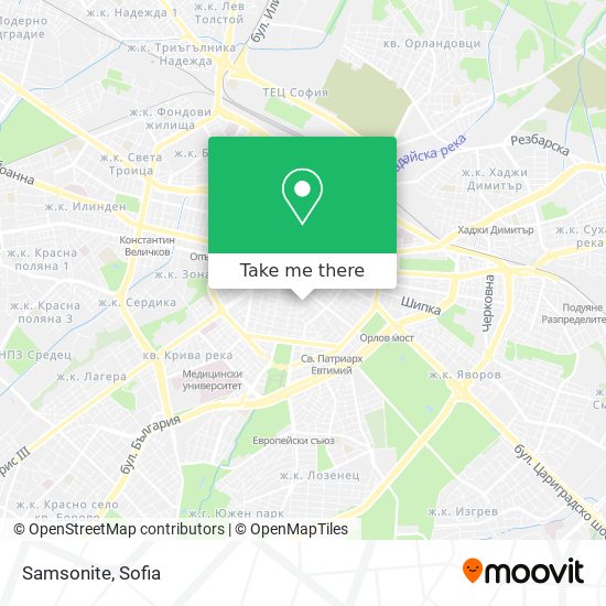 Samsonite map