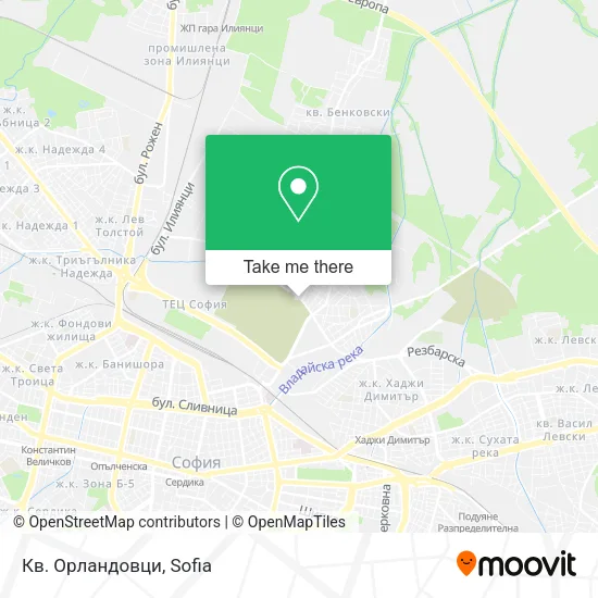 Карта Кв. Орландовци