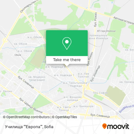 Карта Училища ""Европа""