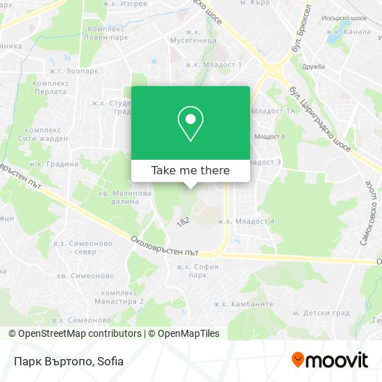 Парк Въртопо map
